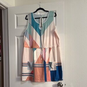 Geometric Sleeveless Dress